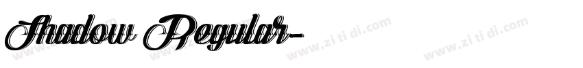 Shadow Regular字体转换